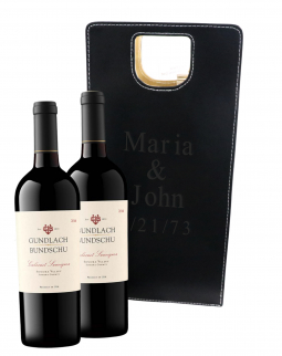 Double Folding Wine Bottles Leatherette Tote Bag with Carry Handles